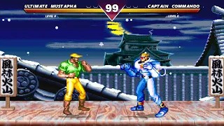 CAPTAIN COMMANDO VS MUSTAPHA CAIRO - CAPCOM CROSSOVER FIGHT (ARCADE/90s)