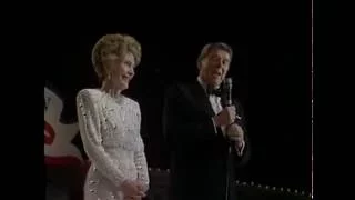 President Reagan and Nancy Reagan Inaugural Balls cuts on January 21, 1985