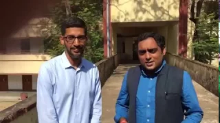 Sundar Pichai CEO of Google visited IIT Kharagpur on January 5, 2017