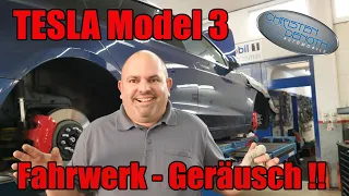 Tesla Modell 3 Fahrwerk Geräusch + Chef wird geschlagen