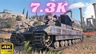 Conqueror Gun Carriage  7.3K Damage Arty World of Tanks Replays ,WOT tank games