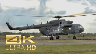 (4K) Mil Mi-171Sh HIP Czech Air Force Engine Startup and Takeoff at Sanicole Air Show Air Base EBLE