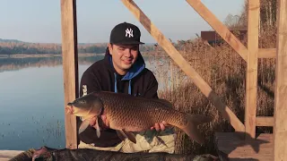 Ловля карпа в октябре 2018.  Беларусь, Черница.   Три дня: от жары до морозов.