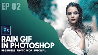 How to make a rain GIF with still image  in photoshop.