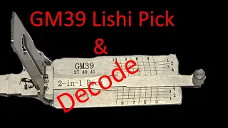 (487) GM39 Lishi Picking & Decoding a Chevrolet Lock