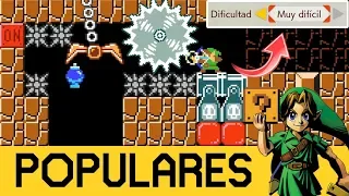 NIVELES POPULARES DE LINK EN ¡¡MUY DIFÍCIL!! | Super Mario Maker 2 - ZetaSSJ