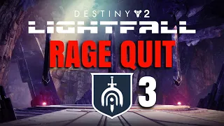 RAGE QUIT - Legend Lost Sector in the Dreaming City! | Destiny 2 Lightfall
