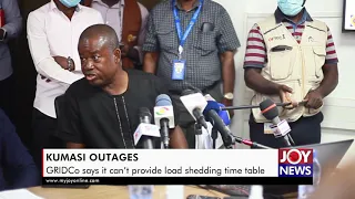 Kumasi Outages: GRIDCo says it can’t provide load shedding time table