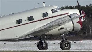 NC14999 1938  Lockheed L-12A Electra Junior cold start and take off