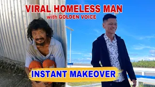 VIRAL HOMELESS MAN INSTANT MAKEOVER I BOSS REY VLOGS