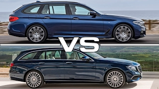 2018 BMW 5 Series Touring vs 2017 Mercedes E-Class Estate