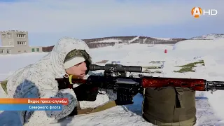 Морпехи Северного флота отработали огневую подготовку, в рамках плановых занятий