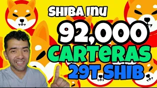 #SHIB Over 92K Addresses Holding 29T SHIB RUMBO $0.0001 Carteras 29 trillones Shib token