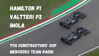 Mercedes 7th Constructors' Cup 2020 Imola GP | Hamilton & Valtteri Unheard Team Radio After Race