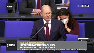 AfD sorgt für Eklat bei der Regierungsbefragung des Bundeskanzlers Scholz