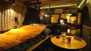 Stealth Car Camping｜Relax alone in a secret base more comfortable than home｜Vanlife｜ASMR