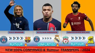 New CONFIRMED TRANSFER SUMMER 2024 ⏳️ Mbappe to Madrid 🤯 Simons to Barcelona  ✅️ Salah to Ittihad