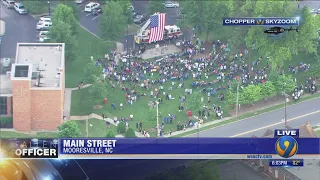 Huge crowd expected at vigil to honor fallen Mooresville police officer