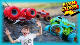 Monster Trucks Playing in the Mud Compilation