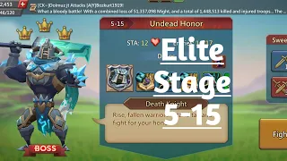 Lords mobile Elite stage 5-15 with three stars|Undead honor Elite stage 5-15