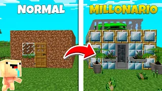 LA CASA DE BEBE NOOB SE CONVIERTE EN UNA CASA DE MILLONARIO 💎🤑 BEBE NOOB Y NOOBSI EN MINECRAFT