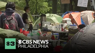 Pro-Palestinian protests continue at on-campus encampments at Penn, Swarthmore