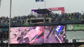 Alice n Chains performs Would at NFC Championship Seahawks vs Packers Seattle Century Link Halftime