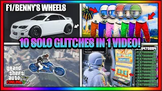 *SOLO* 10 GTA Glitches In 1 Video After 1.67! - The Best GTA 5 Glitches All In 1 Video