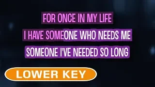 For Once in My Life (Karaoke Lower Key) - Stevie Wonder