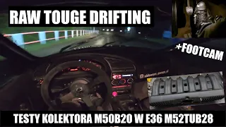 Raw Touge Drifting - testy po montazu kolektora - MikeSidewaysGarage #drift #touge