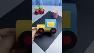 Little train made by paper tubes very simple & cute, let's play with the children | Creative DIY