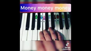 Abba Money Money Money на фортепиано для начинающих