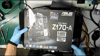 ASUS Z170-A горит CPU Led, не включается