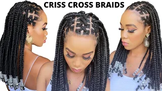 🔥How To: CRISS CROSS BRAIDS /Beginner Friendly / Protective Style /Tupo1