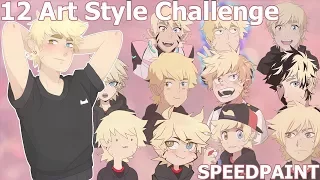 ✧ [SPEEDPAINT] 12 Art Style Challenge ✧