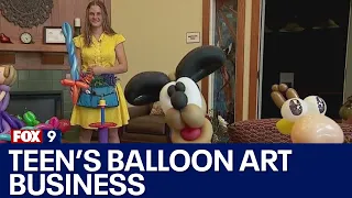 Minnesota teen turns balloon art into a business