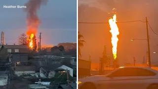 WATCH LIVE: SKY7 over flaring activity at Martinez refinery