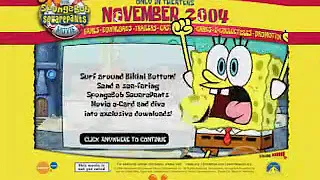 The SpongeBob SquarePants Movie website commercial