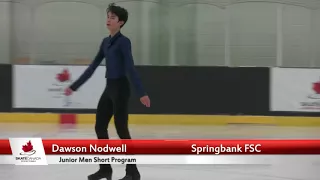 Dawson Nodwell - Junior Men Short Program - 2018 Secionals AB-NWT-NUN
