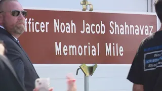 Community comes together to remember Officer Noah Shahnavaz