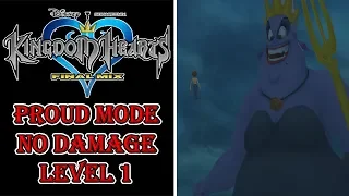Kingdom Hearts - Ursula II Boss Fights - Proud Mode No Damage Level 1