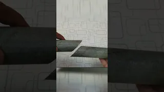 Easy trick to cut 90° degree angle round pipe #diy Short