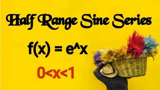 @btechmathshub7050Half Range sine series f(x)=e^x