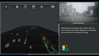 bitsensing 4D Imaging Radar Demo: Road Driving