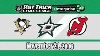 The Penguins Win! NHL Hat Trick Challenge - November 21, 2016