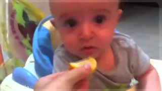 ДЕТИ ПРИКОЛЫ едят лимон Children eat a lemon Compilation