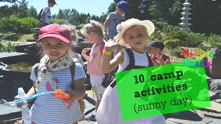 10 Sunny Day Camp Activities | 10 идей для летнего лагеря