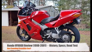 Best Sounding Motorcycle? Gen 5 Honda VFR800 Road Test Review (1998-2001)