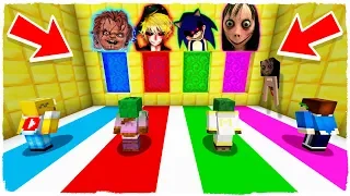 DO NOT CHOOSE THE WRONG DIMENSION! Momo, Chucky, Sonic.exe and Ben Drowned in Minecraft