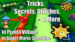 Tricks, Secrets, Glitches, & More in Pianta Village in Super Mario Sunshine